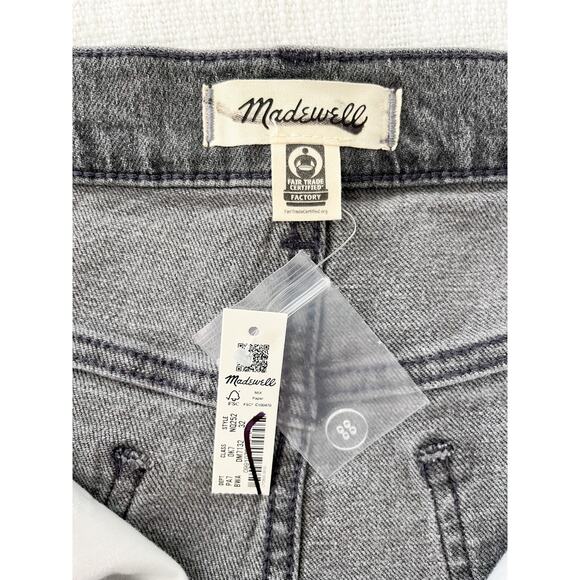 Madewell | NWT | The '90s Straight Jean Burwick Wash Cross-Tab Edition | Sz 32 - Picture 9 of 12